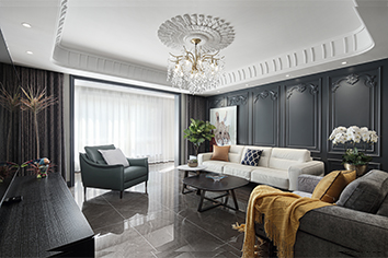 御河上院220平米四居新古典风格装建实景