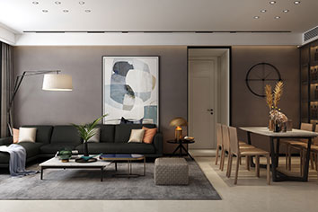 ；己130平米现代风格装建软装成效图