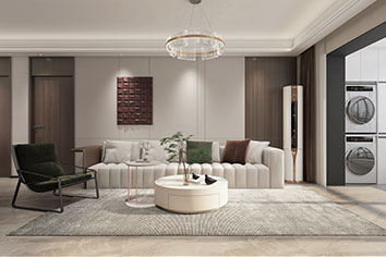 保利156平米现代简约风格装建软装成效图 