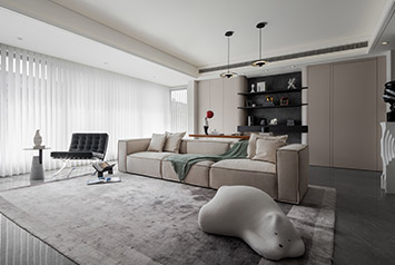 中海云锦145平米现代风格装建软装实景图 
