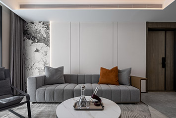 利航观棠147平米现代风格装建软装实景图 